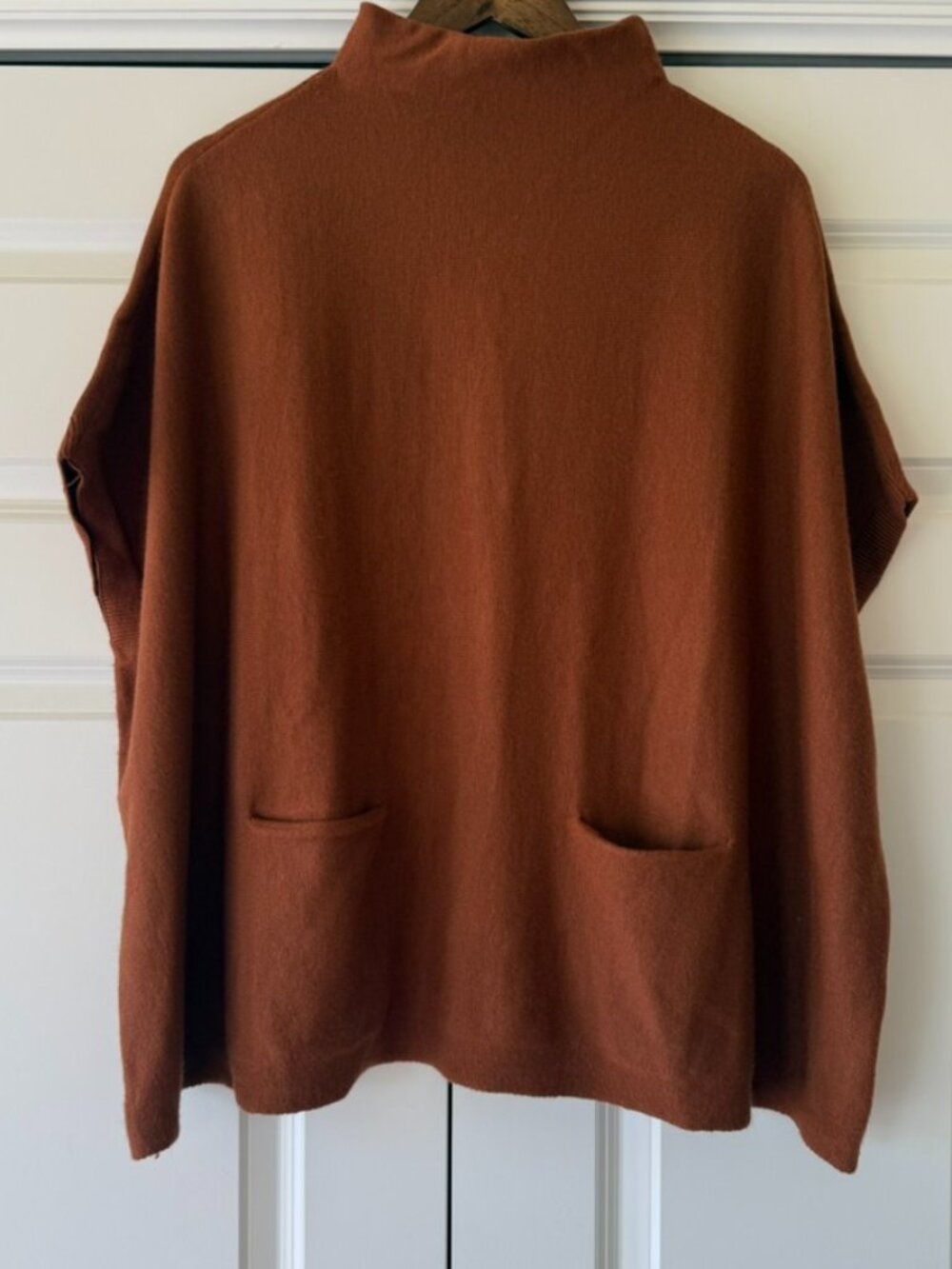 Moth by Anthropologie Poncho in Burnt Orange — Size XS
